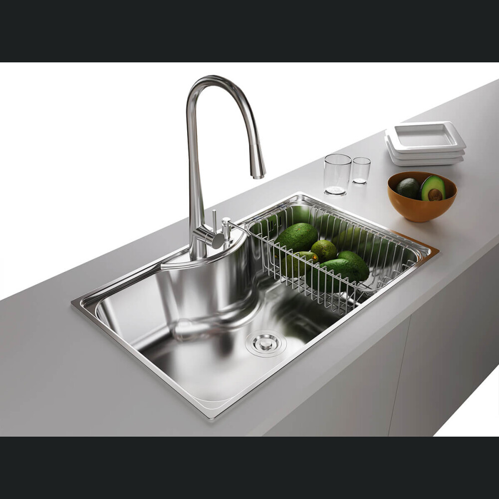 Lavaman kuzhine ZITO Nashville inox 80x50x23 cm