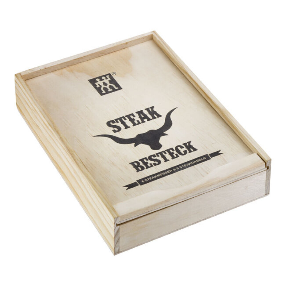 Set 12 copë thikë dhe pirunj për steak - Zwilling