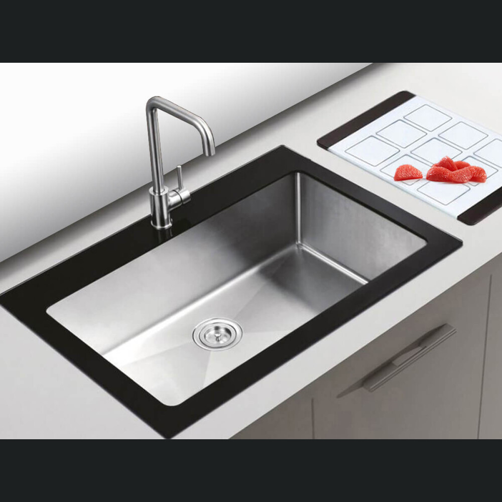 Lavaman kuzhine inox dhe xhami ZITO Salem LUX 62x50x22 cm