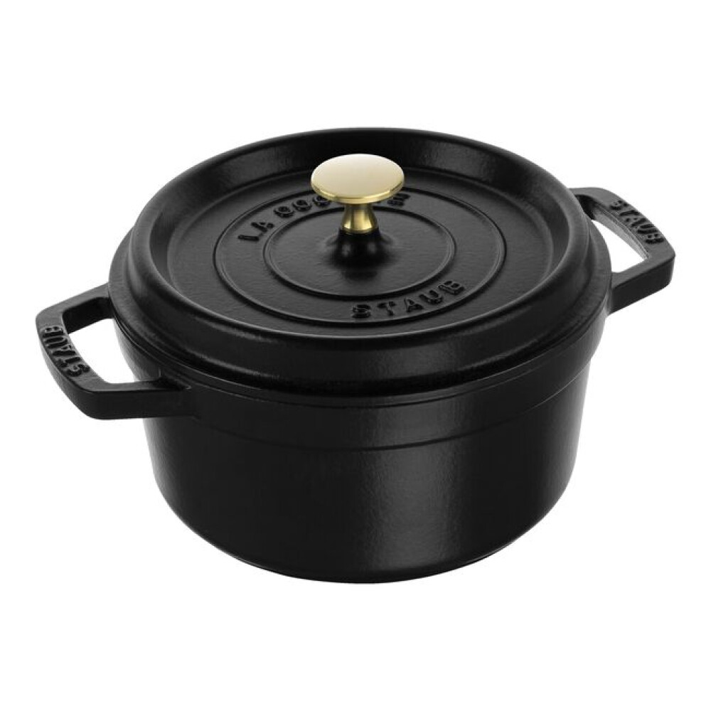  Gusseiserner Topf 20 cm, rund, schwarz – robuster und eleganter Cocotte - Zwilling