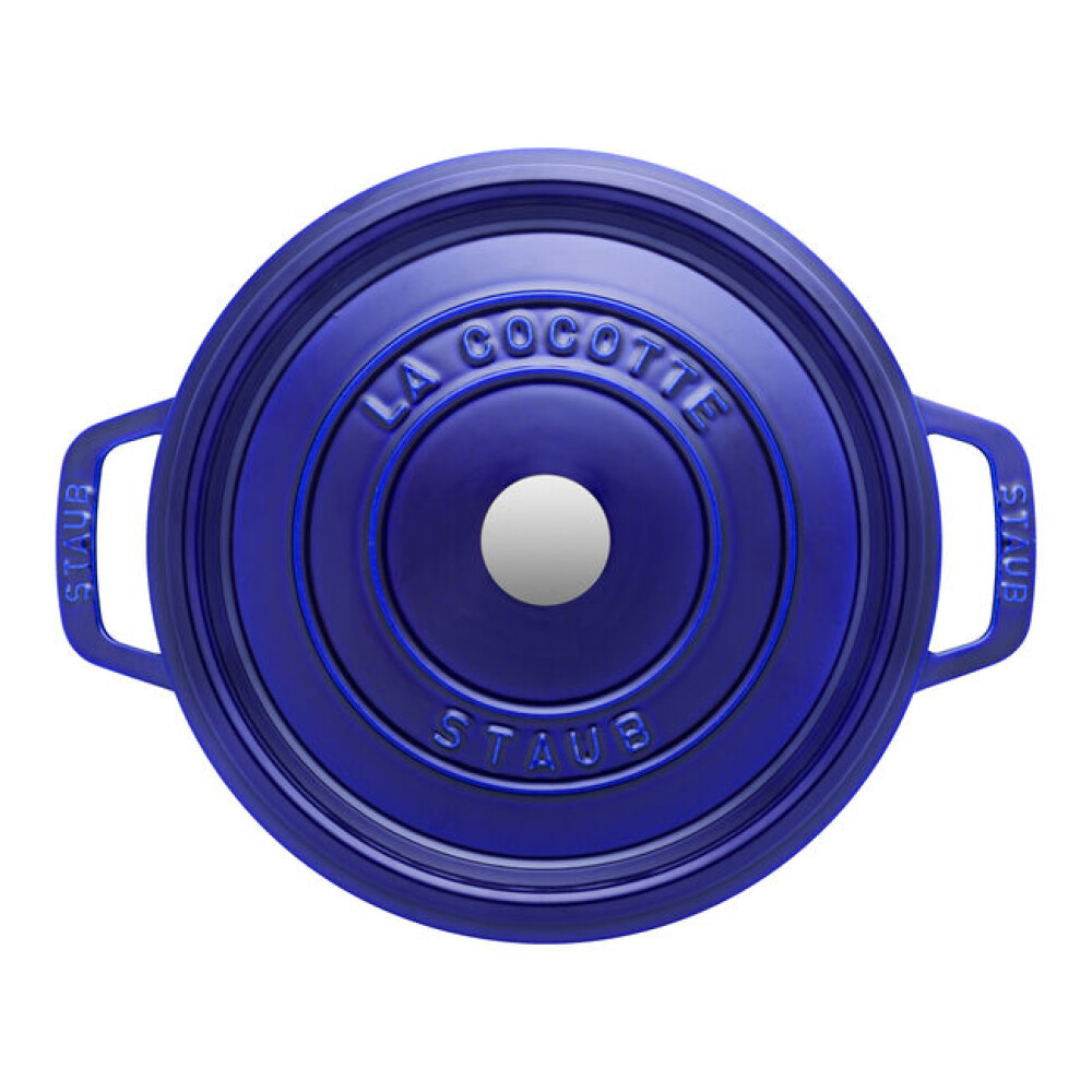 Tenxhere Cocotte 20 cm, e rrumbullakët, ngjyrë blu e errët, prej gize - Zwilling