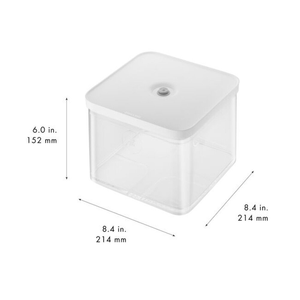 Kutia me vakum CUBE 2L / 21 cm, Transparent-Bardhë - Zwilling