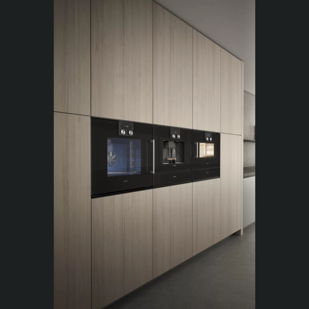 Furrë elektrike e integruar Gaggenau, seria 200, A, 76 l, 60 x 60 cm, antracit, BOP250102