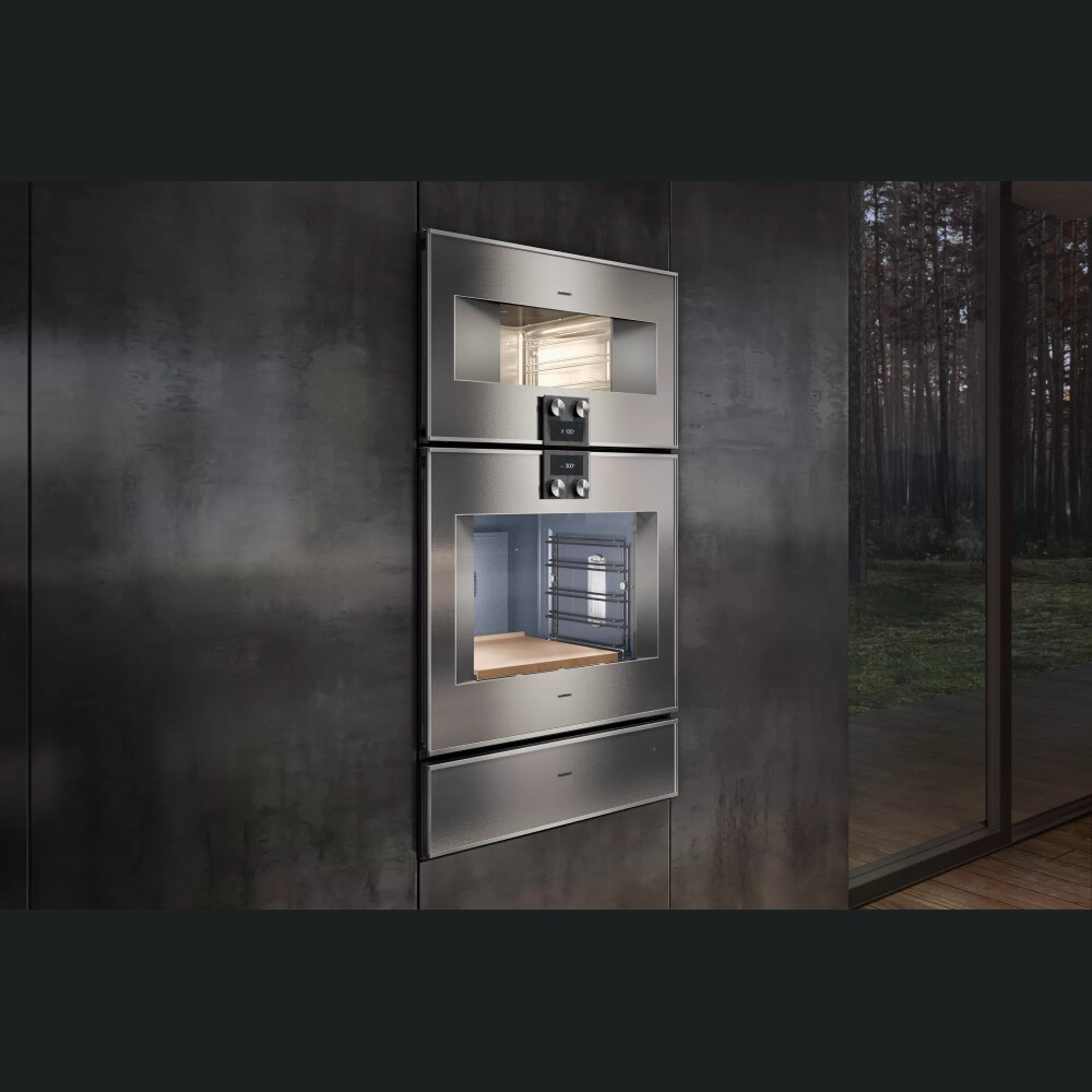Furrë elektrike e integruar Gaggenau, seria 400, A, 110l, 76 x 67 cm, inox, BO481112