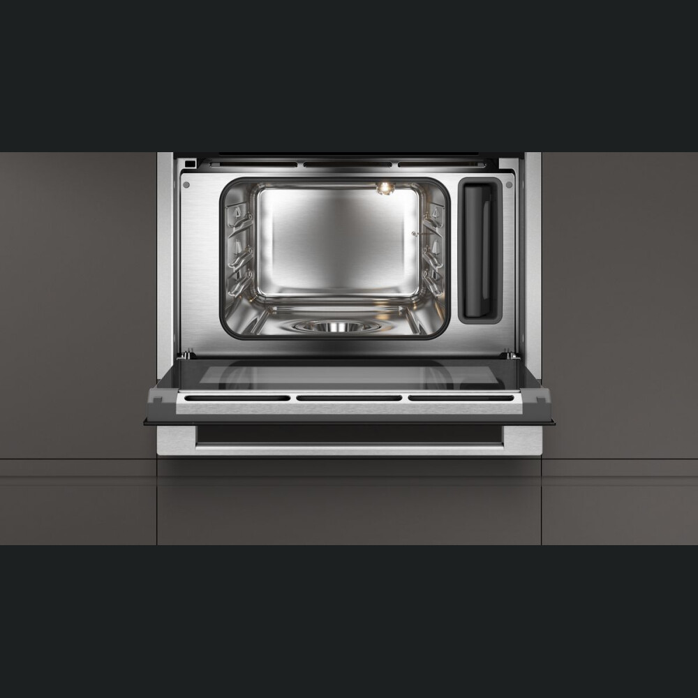 Furrë kompakte e integruar Neff C15DR00N0, me 100% avull,  inox, 38 l
