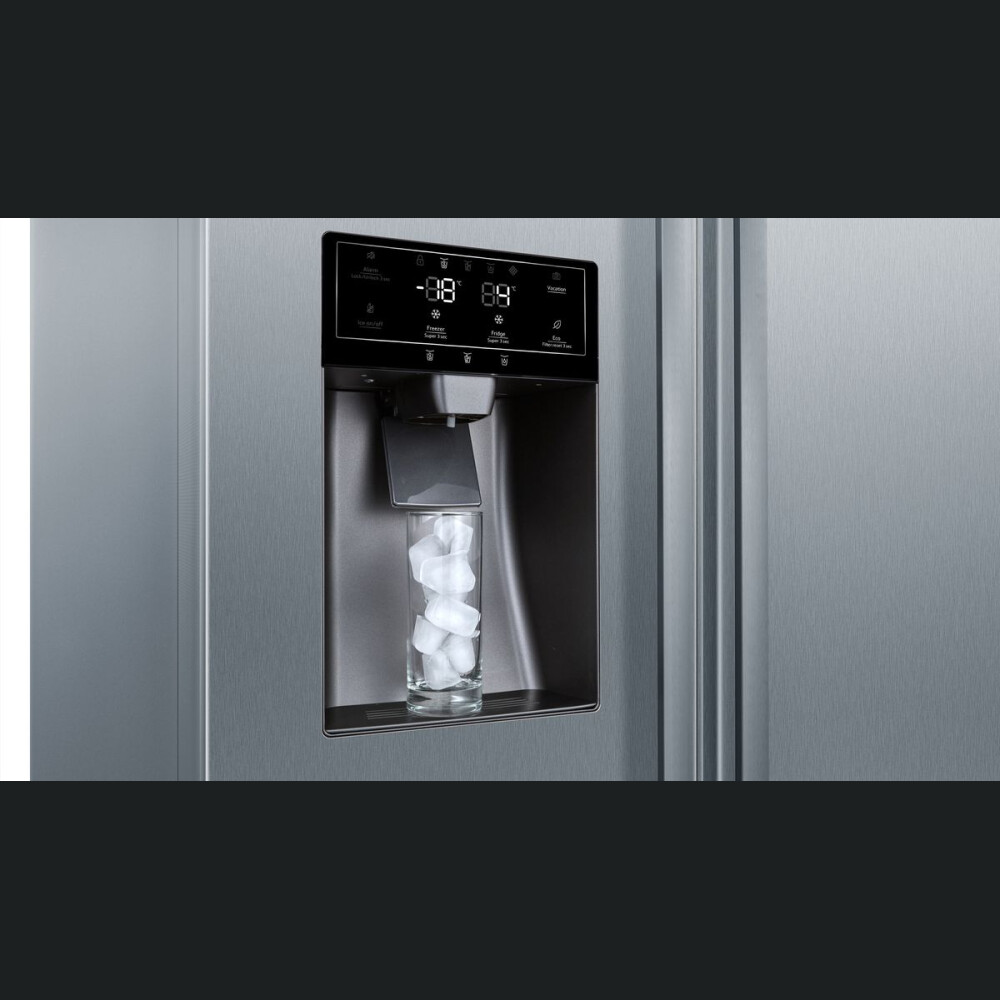 Krah për krah Neff KA3923IE0, shpërndarës akulli, NoFrost, 562 l, Inox, E