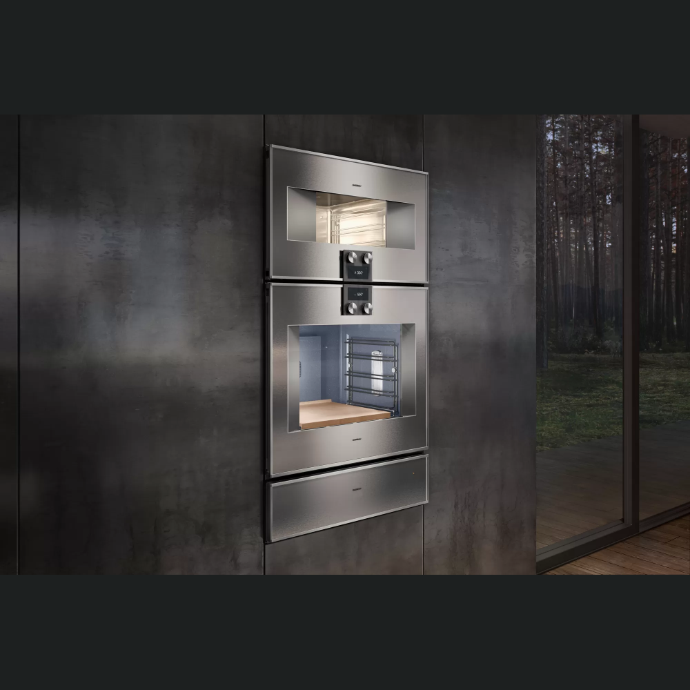 Furrë me avull e integruar Gaggenau, seria 400, A, 50l, 76 x 45 cm,  inox, BS485112