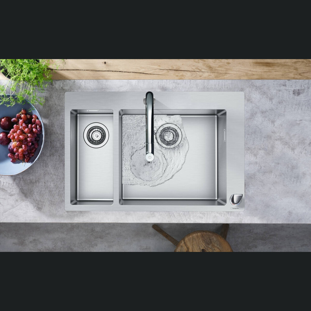 Rubinet kuzhine Hansgrohe Metris Select M71, levë e vetme me 2 vrima 200, grykë, 1jet