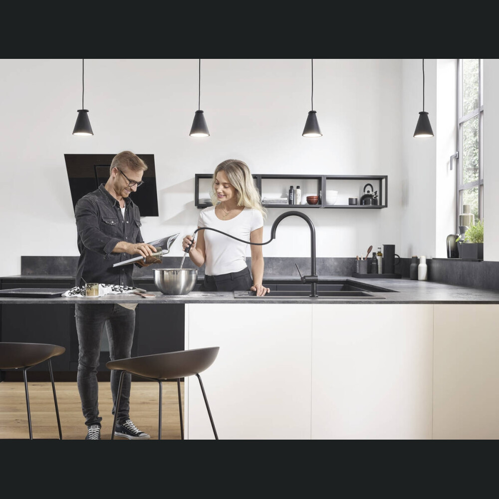 Rubinet kuzhine Hansgrohe Talis M54, nje leve 210, sprej i nxjerrshem, 2jet