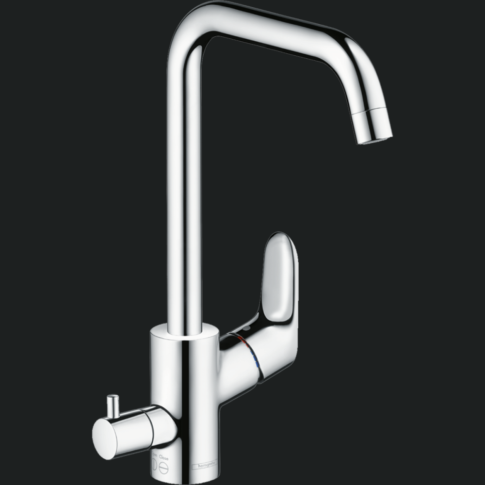 Rubinet kuzhine Hansgrohe Focus M41, levë e vetme 260, 1 jet, valvul mbyllëse pajisjeje. krom