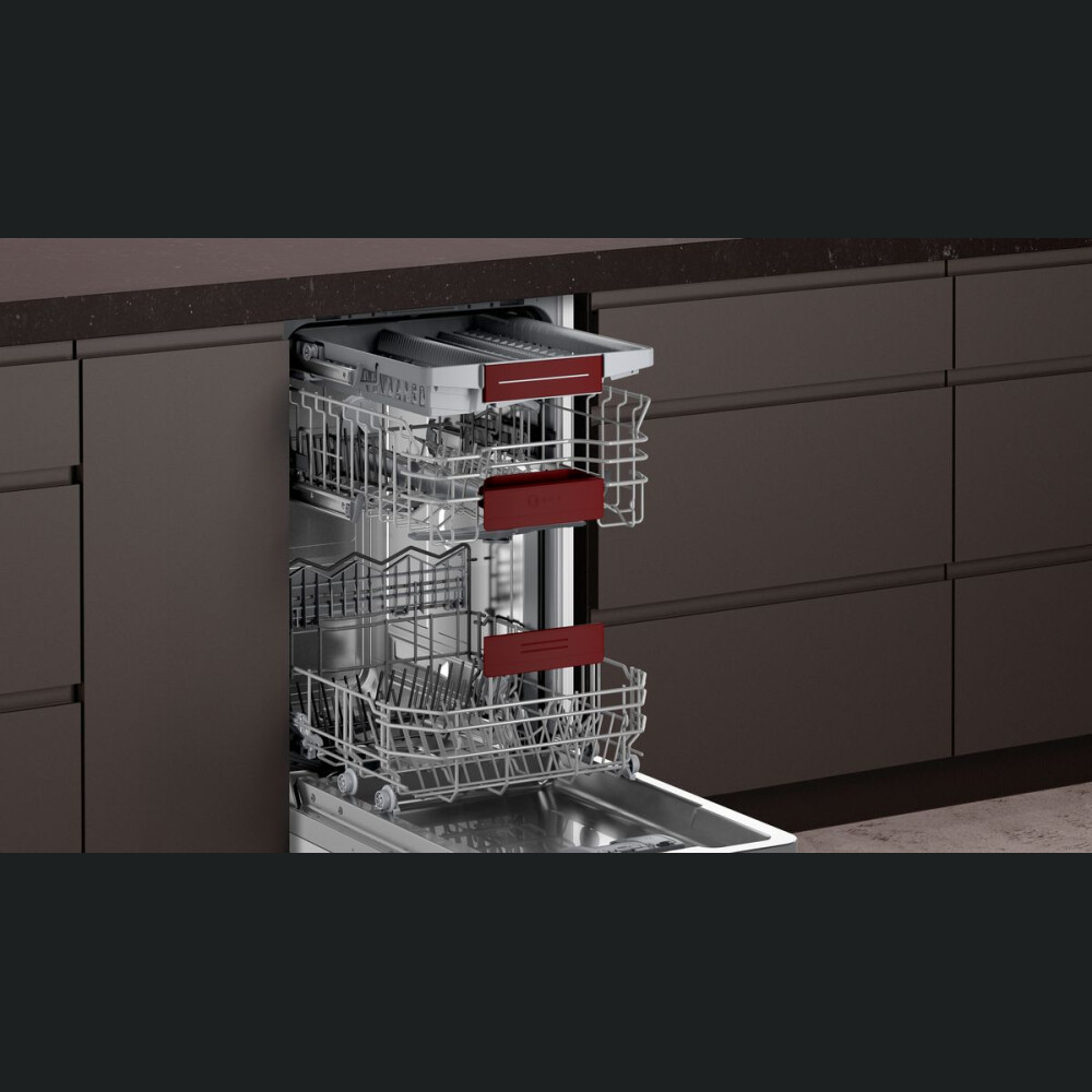 Neff S855EMX16E Enëlarëse plotësisht e integruar, sirtar për takëmet, D