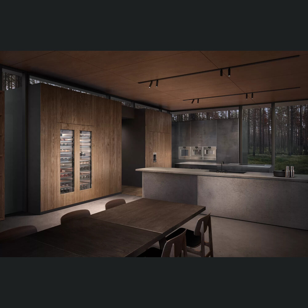 Furrë elektrike e integruar Gaggenau, seria 400, A, 76 l, 60 x 60 cm, antracit, BO470102