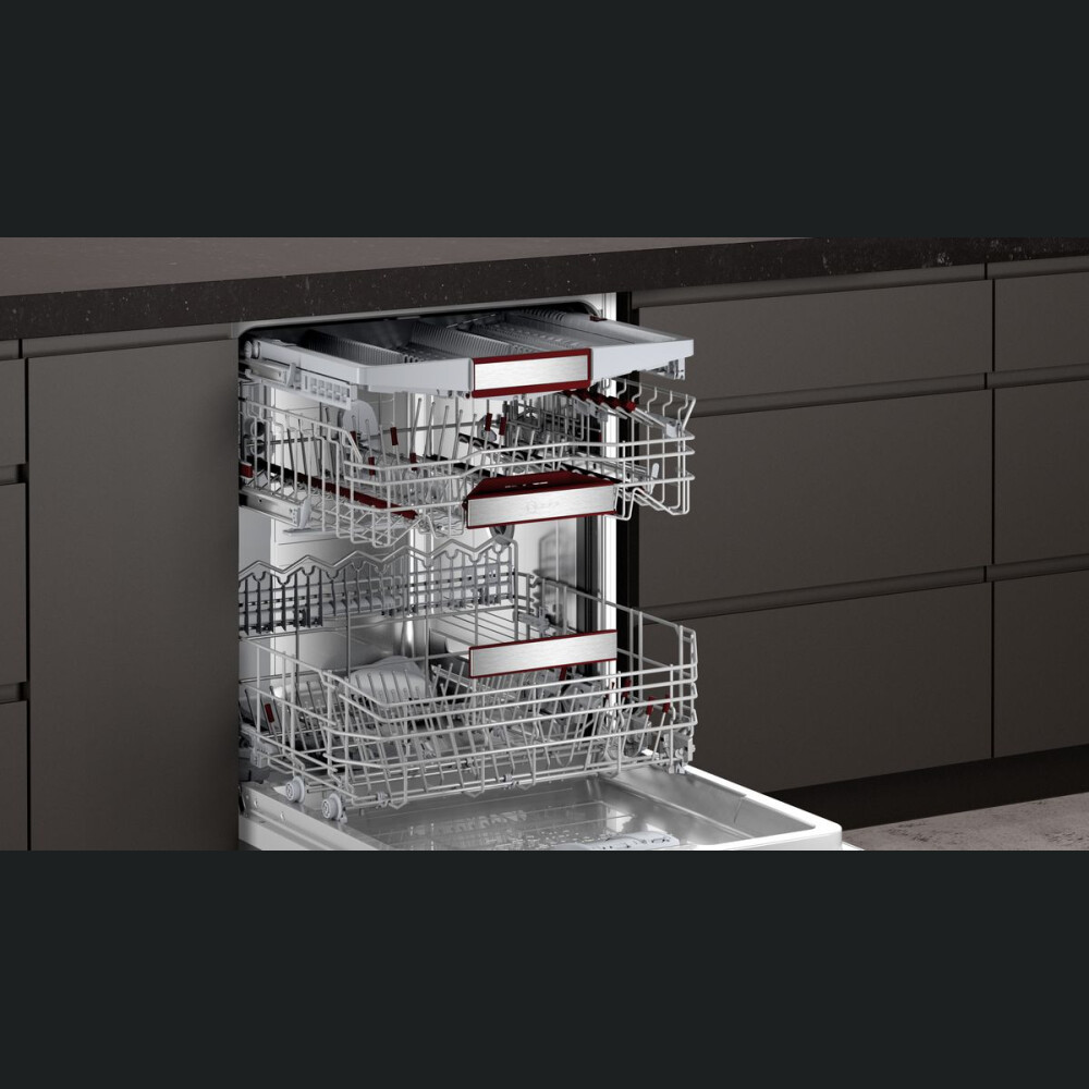 Enëlarëse Neff S187TC800E, Asistent për hapjen e derës, 14 komplete, A