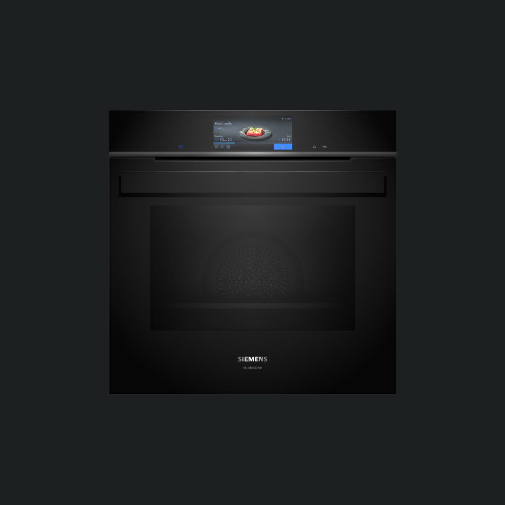 Furrë me integruar Siemens HB978GMB1 iQ700, 60 x 60 cm e zezë, inox, 71 l, A+, vetëpastruese pirolitike