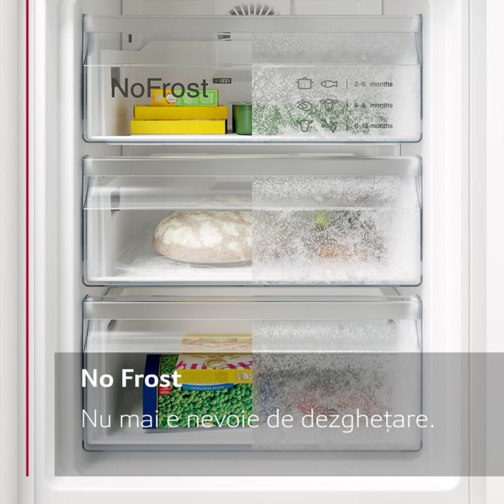 Frigorifer i integruar Neff KI7863DD0, 260 l, NoFrost, D