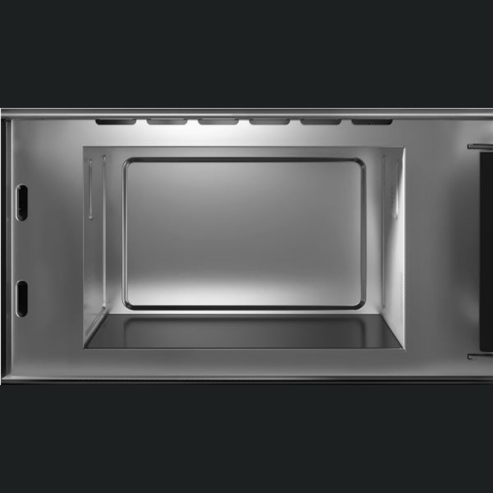 Furrë me mikrovalë të integruar Siemens BF922R1B1 e zezë,  inox, 21 l