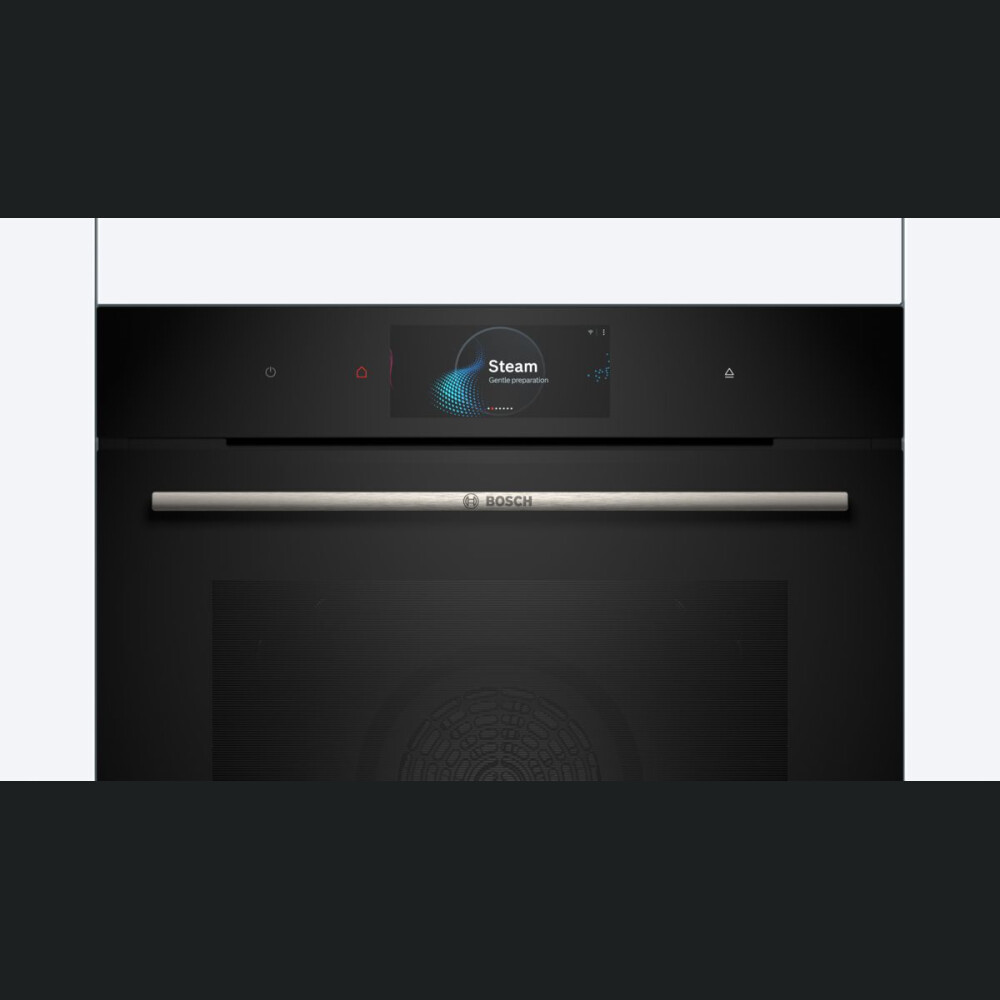 Furra e integruar Bosch HSG7584B1, seria 8, me funksion avulli 60 cm, e zeze, 71 l, A+