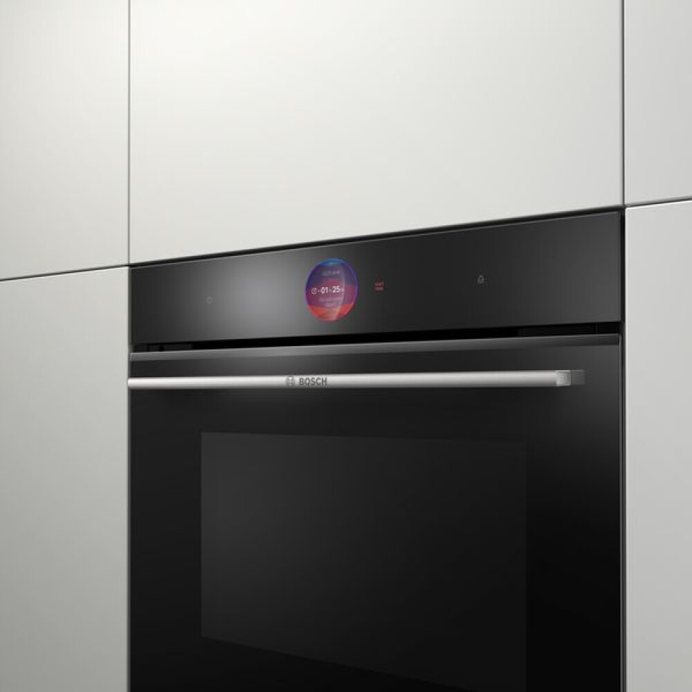 Furrë multifunksionale e integruar Bosch HBG7341B1, sistem pastrimi i pjesshëm hidrolitik EcoClean, 71 l, A+