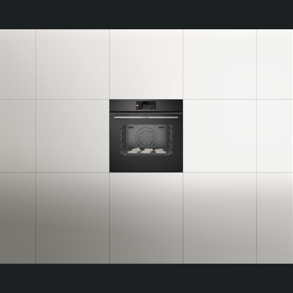 Furrë multifunksionale e integruar Bosch HBG7741B1, vetëpastrim pirolitik + sistem hidrolitik, 71 l, A+