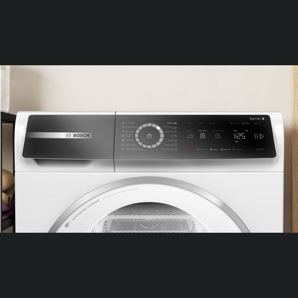 Tharëse Bosch WQB245A7BY, me kondensim dhe pompë nxehtësie 9 kg, A+++