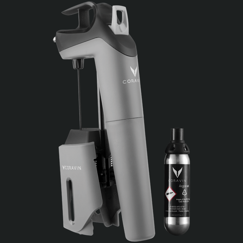 Sistemi i ruajtjes së verës Coravin Timeless Three SL, Gri