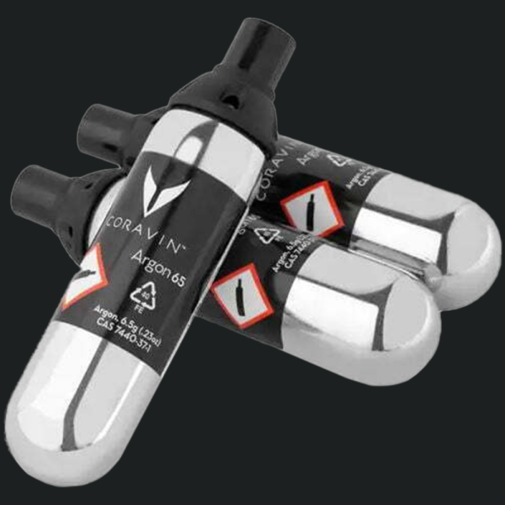 Set me 3 kapsula argon të pastër për sistemet Coravin, 21 ml