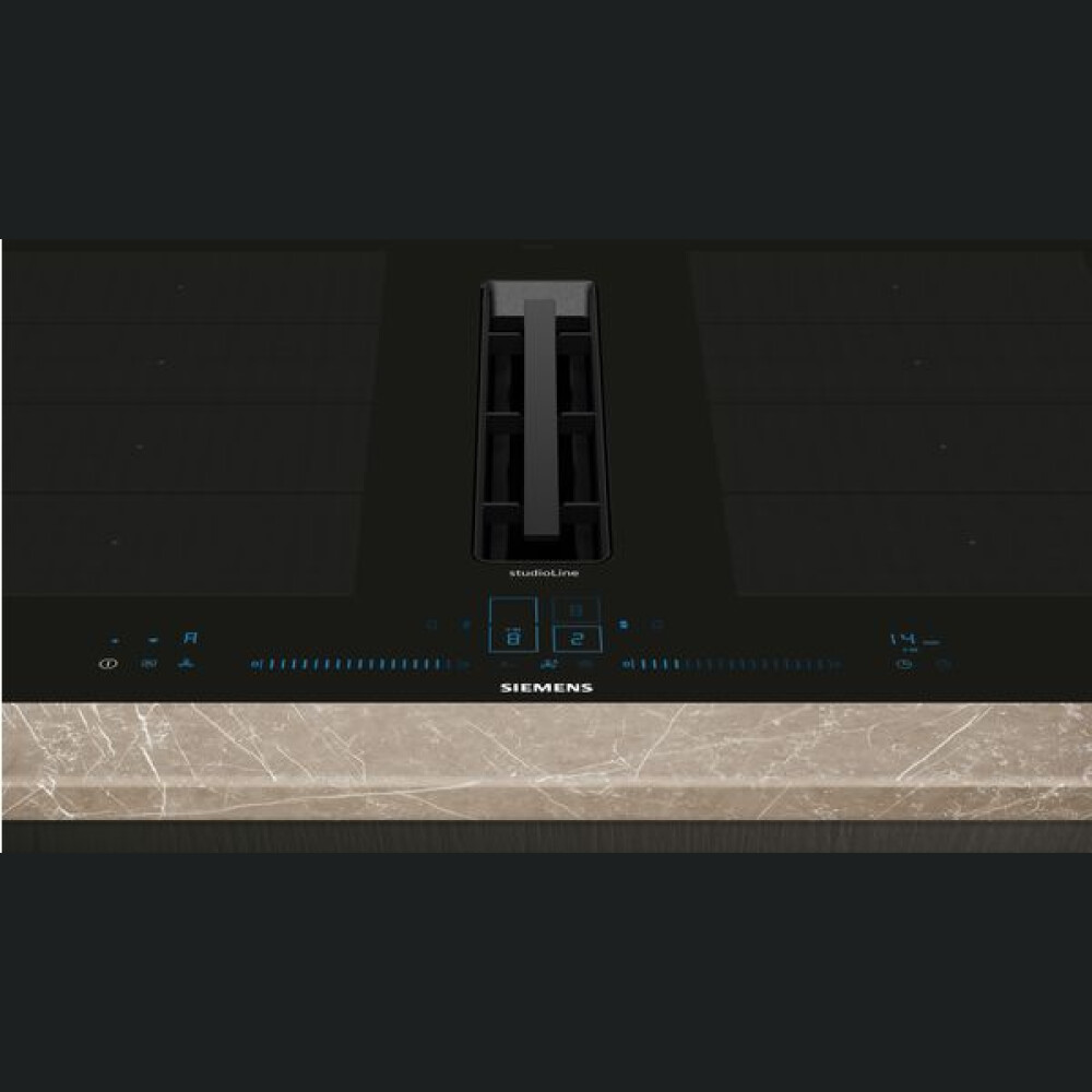 Pllakë me induksion me sistem të integruar ventilimi Siemens EX807NX68E, 80 cm