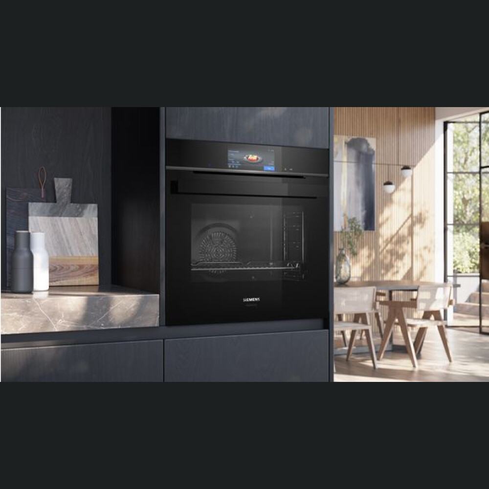 Furrë me integruar Siemens HB978GMB1 iQ700, 60 x 60 cm e zezë, inox, 71 l, A+, vetëpastruese pirolitike