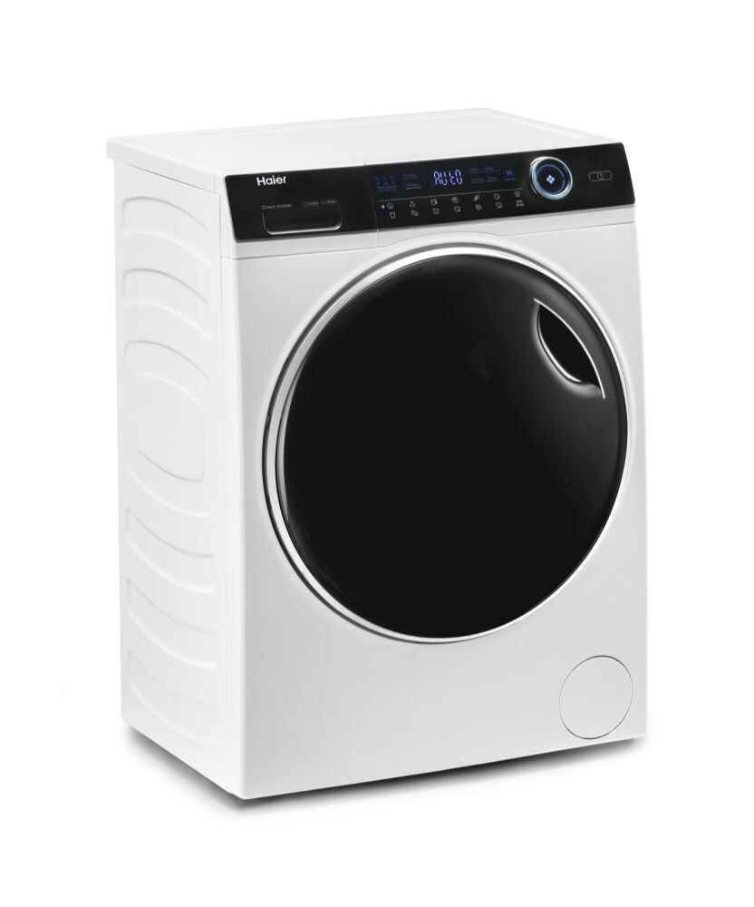 Lavatriçe Haier HWD100-B14979-S me tharëse, I-Pro Seria 7 e pavarur, 10 / 6 kg, 1400 RPM, Motori me lëvizje direkte, cikli i kombinuar i klasës D, i bardhë, L x H x I (cm) 60x62x85
