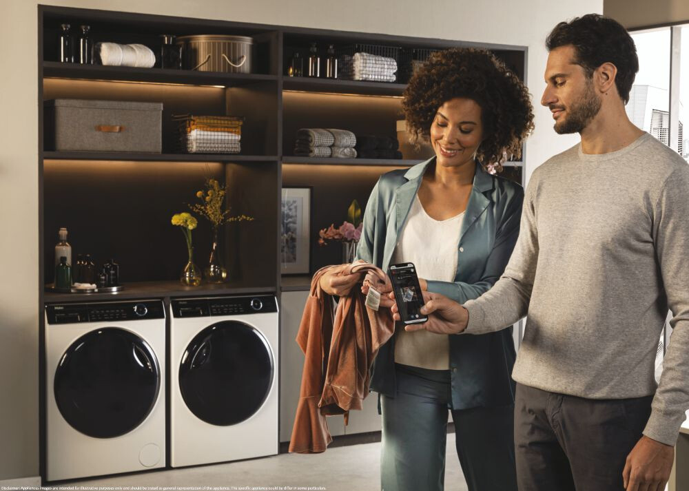 Rrobalarëse Haier HW90-B14959U1-S, I-Pro Seria 5 e pa inkorporuar, 9 kg, 1400 RPM, Motor me lëvizje direkte, Klasi A, E bardhë, L x H x I (cm) 60x57x85