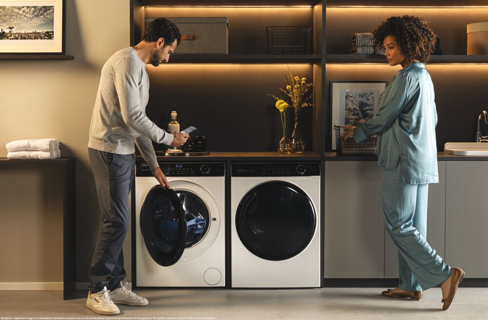 Rrobalarëse Haier HW90-B14959U1-S, I-Pro Seria 5 e pa inkorporuar, 9 kg, 1400 RPM, Motor me lëvizje direkte, Klasi A, E bardhë, L x H x I (cm) 60x57x85