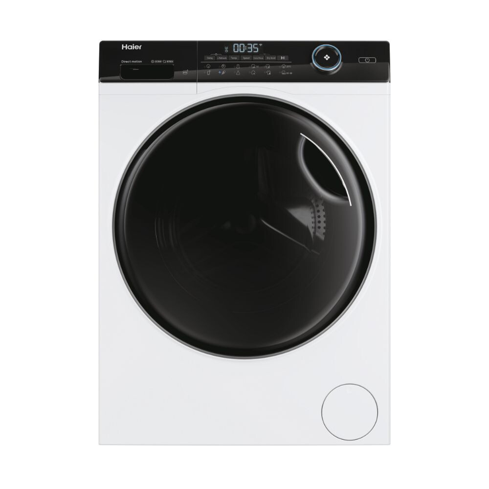 Lavatriçe Haier HWD100-B14959U1S me tharëse, I-Pro Seria 5 e pavarur, 10 / 6 kg, 1400 RPM, Motor me lëvizje direkte, cikli i kombinuar i klasës D, e bardhë, L x H x I (cm) 60x62x85