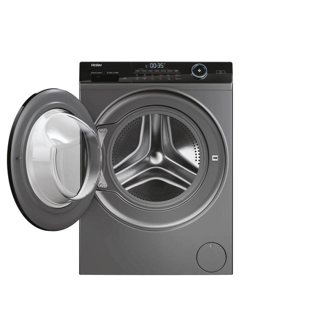 Lavatriçe Haier HWD80-B14959S8U1S me tharëse, I-Pro Seria 5 e pavarur, 8 / 5 kg, 1400 RPM, Motor me lëvizje direkte, cikli i kombinuar i klasës D, antracit, L x H x I (cm) 60x46