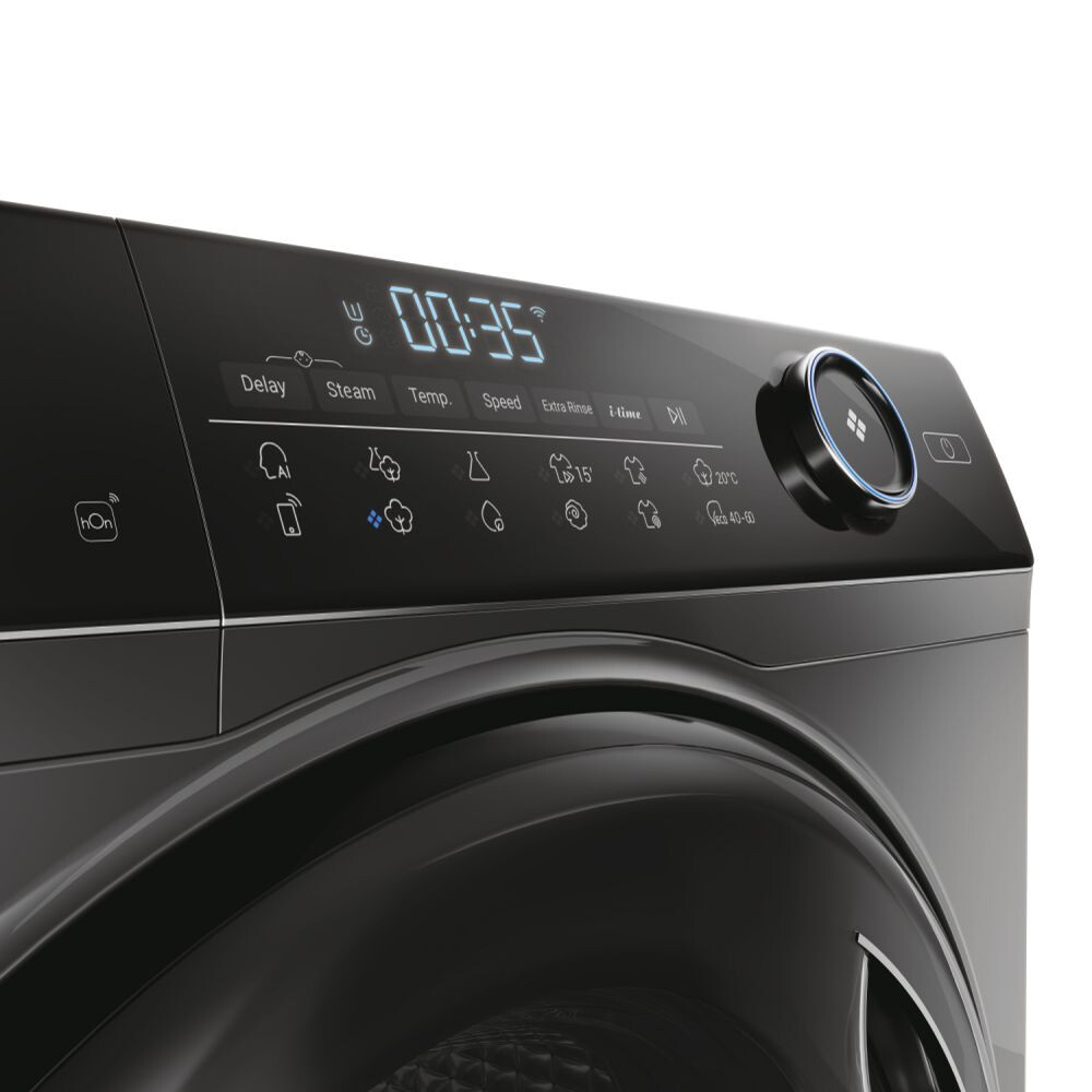 Rrobalarëse Haier HW80-B14959S8U1S, I-Pro Seria 5 e pa inkorporuar, 8 kg, 1400 RPM, Motor me lëvizje direkte, Klasi A, Antracit, L x H x I (cm) 60x57x85