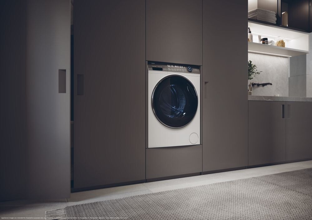 Rrobalarëse Haier HW90G-B14979TU1S, I-Pro Series 7 Plus e pa inkorporuar, 9 kg, 1400 RPM, Motor me lëvizje direkte, Klasa B, E bardhë, 14 programe, L x H x L (cm) 60x52x85