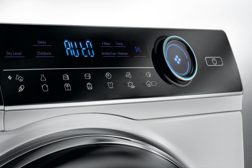 Tharëse rrobash Haier HD100-A2979-S, I-Pro Series 7 Independent, 10 kg, Pompë nxehtësie, Klasi A++, E bardhë