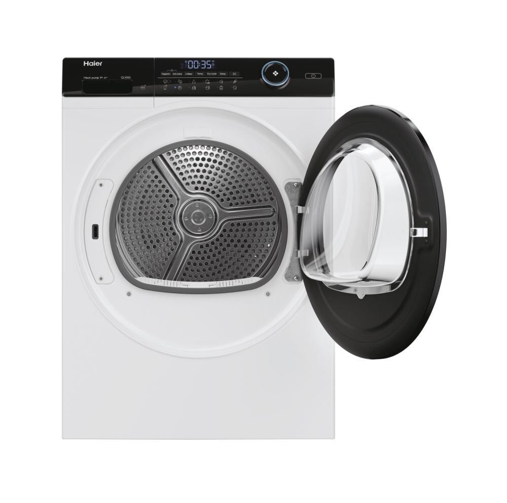 Tharëse rrobash Haier HD90-A2959-S, I-Pro Series 5 Independent, 9 kg, Pompë nxehtësie, Klasi A++, E bardhë