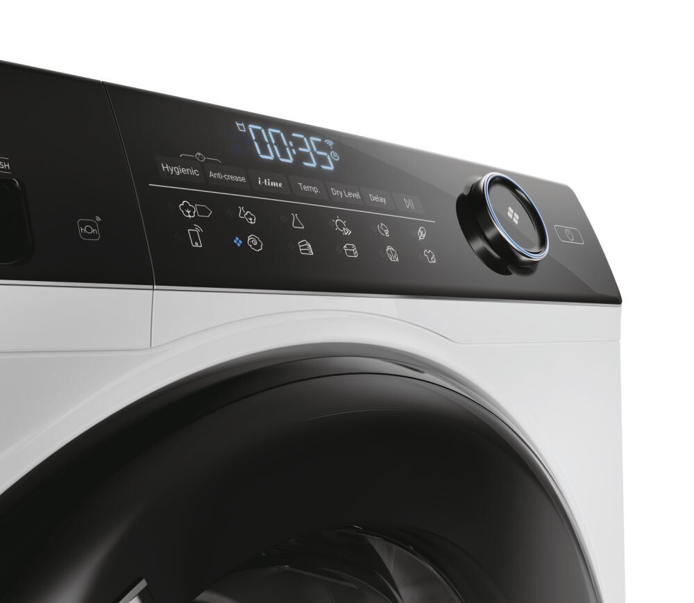 Tharëse rrobash Haier HD90-A2959-S, I-Pro Series 5 Independent, 9 kg, Pompë nxehtësie, Klasi A++, E bardhë