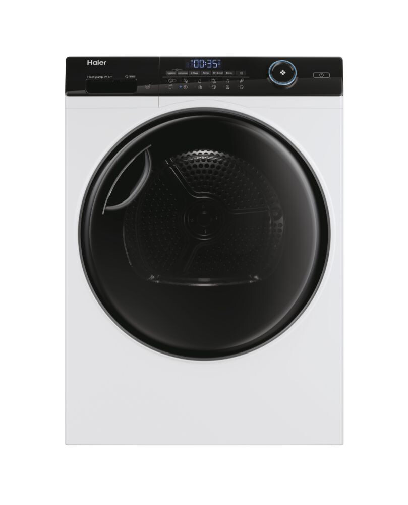 Tharëse rrobash Haier HD80-A3959-S, I-Pro Series 5 Independent, 8 kg, Inverter i pompës së nxehtësisë, Klasi A+++, E bardhë