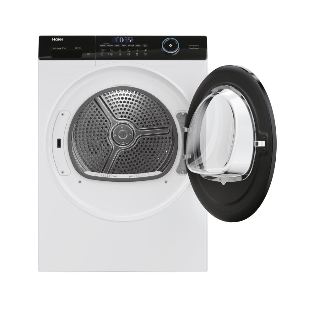 Tharëse rrobash Haier HD80-A3959-S, I-Pro Series 5 Independent, 8 kg, Inverter i pompës së nxehtësisë, Klasi A+++, E bardhë