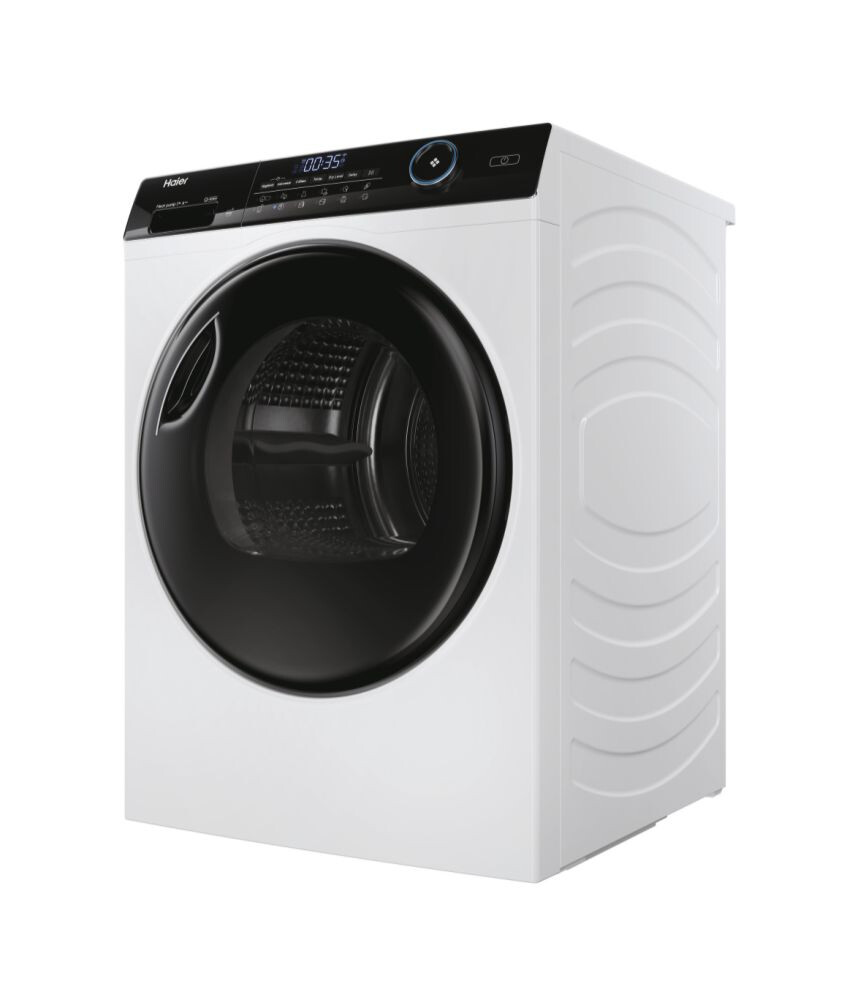 Tharëse rrobash Haier HD80-A3959-S, I-Pro Series 5 Independent, 8 kg, Inverter i pompës së nxehtësisë, Klasi A+++, E bardhë