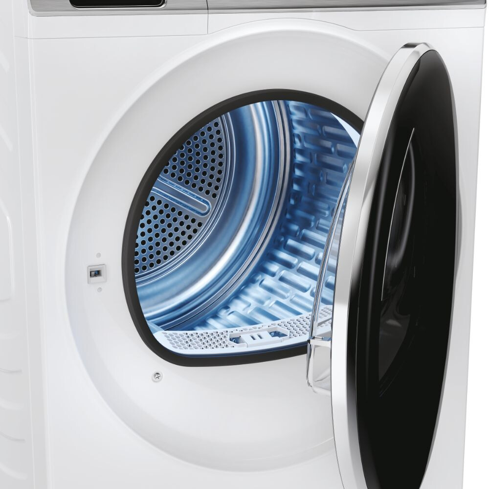 Tharëse rrobash Haier HD90-A3Q979U1-S, Haier I-Pro Series 7 Plus Independent, 9 kg, Inverter i pompës së nxehtësisë, Klasa A+++, E bardhë