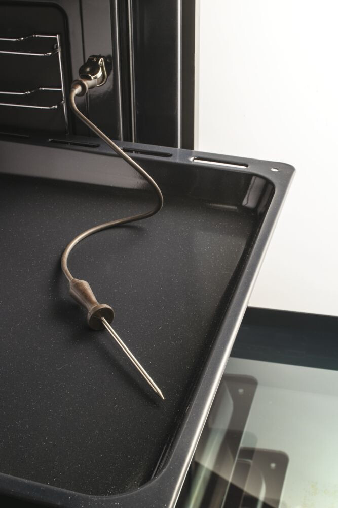 Furrë e integruar Haier HWO60SM5S9BH, me shumë nivele, 70 litra, Pirolitike, 9 funksione, Klasi A+, E zezë