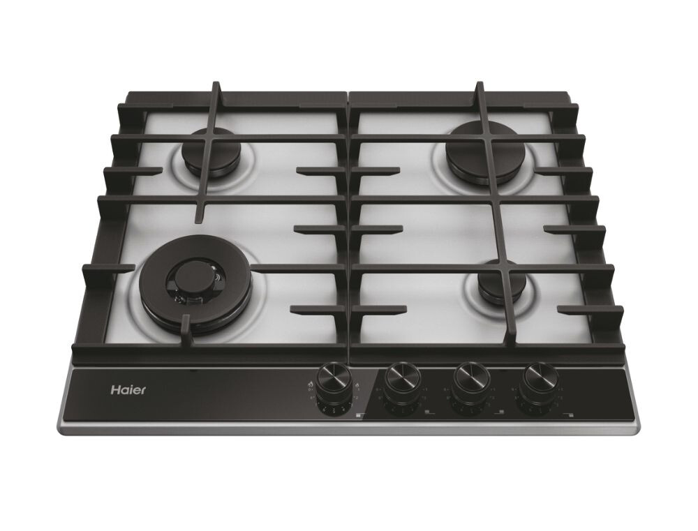 Furrë me gaz Haier HAHG6BF4XH, 4 zona, Seria 4, Inox, Materiali i Furrëtit: Pllaka Inox, 60 cm