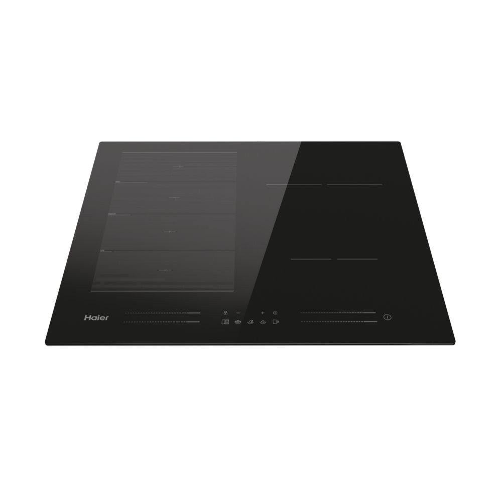 Pllakë me induksion Haier HAMTP64MC, Chef @Home Seria 6, 6 zona, E zezë, 60 cm