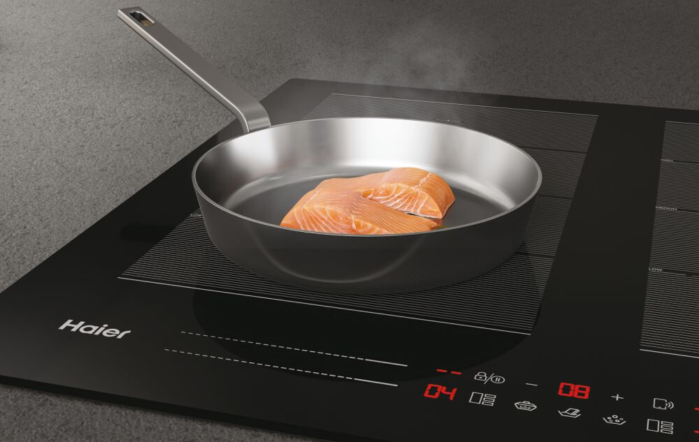 Pllakë me induksion Haier HA2MTSJ68MC, I-Move Series 6, E zezë, 60 cm