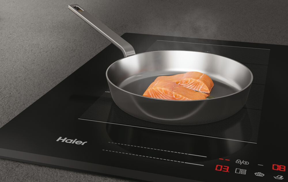 Pllakë me induksion HA2MTSJ58MB1 Haier, I-Move Series 6, E zezë, 60 cm