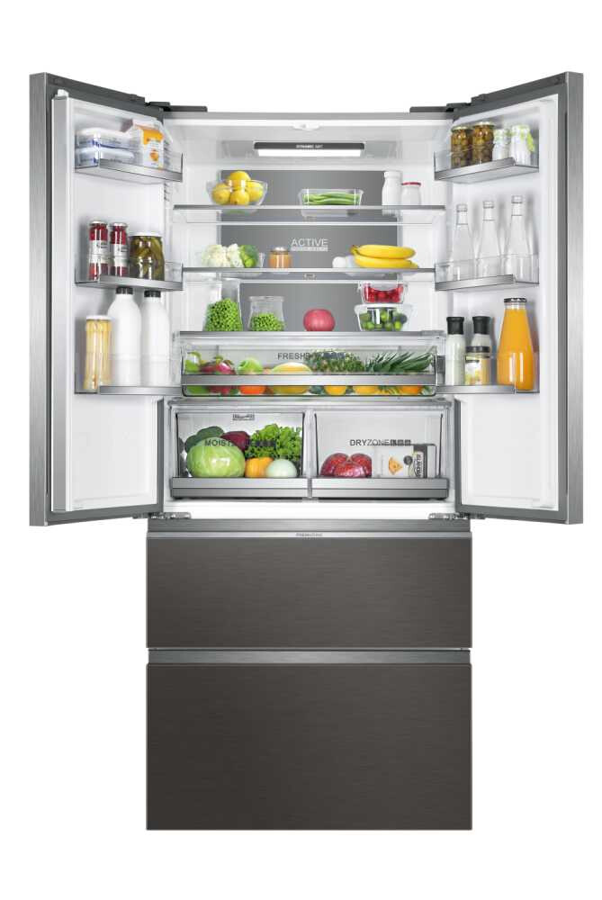 Frigorifer me shumë dyer Haier HB18FGSAAA FD 83 Seria 7, 4 dyer, Pa ngricë, ndriçim LED, Klasa E, Titanium argjend, L x H x I (mm) 830x669x1900