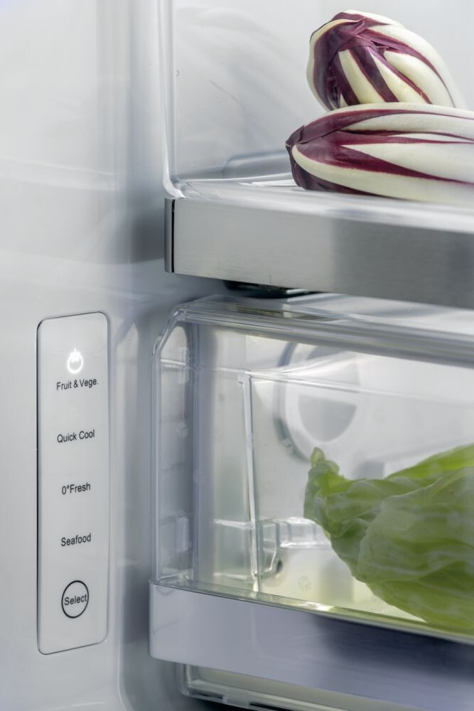 Ftohes me shumë dyer 90 Haier HTF-610DSN7 Seria 7 i pavarur, 4 dyer, pa ngricë, ndriçim LED, Klasa F, E zezë simbolike, L x H x I (mm) 908x750x1900