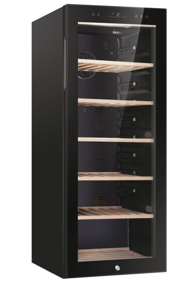 Ftohës i verës Wine Bank Seria 50 e pavarur, 1 zonë, 84 shishe, ndriçim LED, Klasa G, L x H x I (mm) 497x585x1270